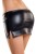Glossy Shiny Wetlook skirt CAMREN - black czarny XL