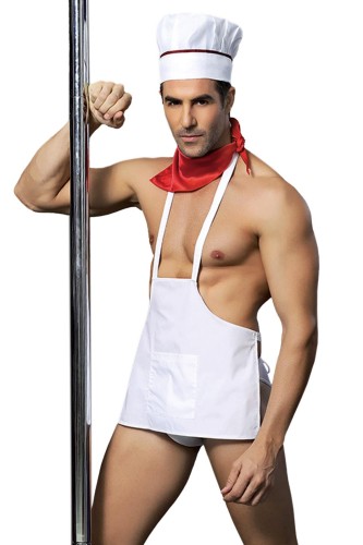 H COOK OUTFIT 4 PCS WHITE