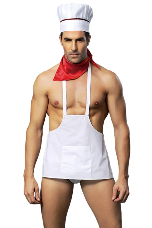 H COOK OUTFIT 4 PCS WHITE
