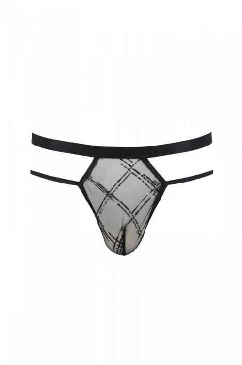 029 THONG COLLIN black - Passion czarny S/M