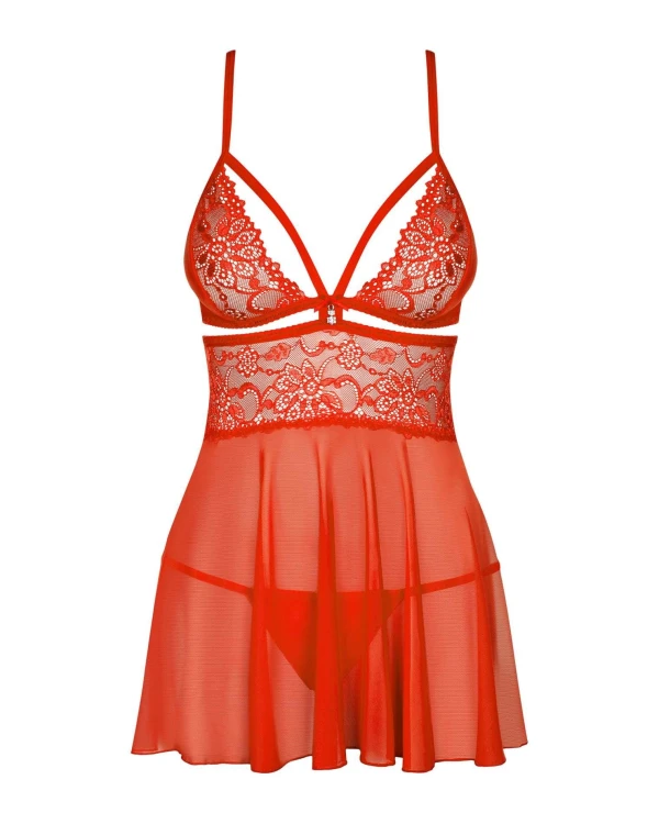 838-BAB-3 babydoll i stringi jak na zdjęciu XXL
