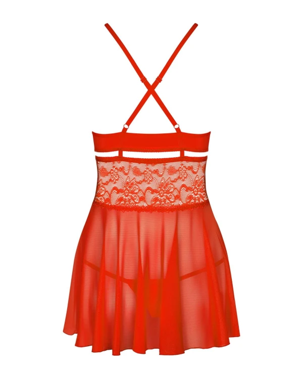 838-BAB-3 babydoll i stringi jak na zdjęciu XXL