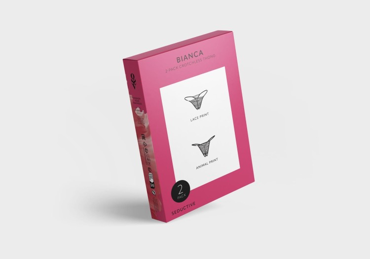 Bianca 2-pak stringi otwarte jak na zdjęciu L/XL
